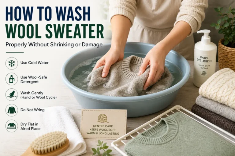 how to wash wool sweater